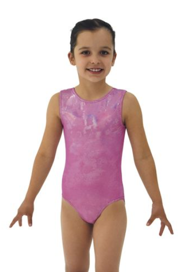 Mondor Printed Tank Metallic Detail Gymnastics Leotard 7822
