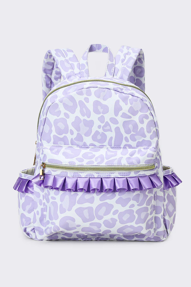 SKP Cheetah Printed Ruffle Backpack BA0239-M
