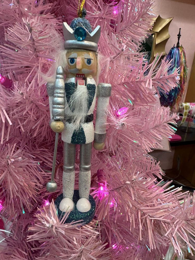 NBG Blue and Silver 6" Nutcracker Ornament ORN015