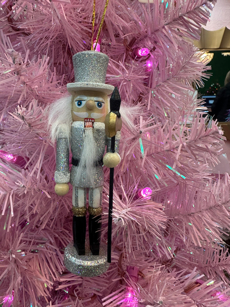 NBG Silver and Gold 5" Nutcracker Ornament ORN011
