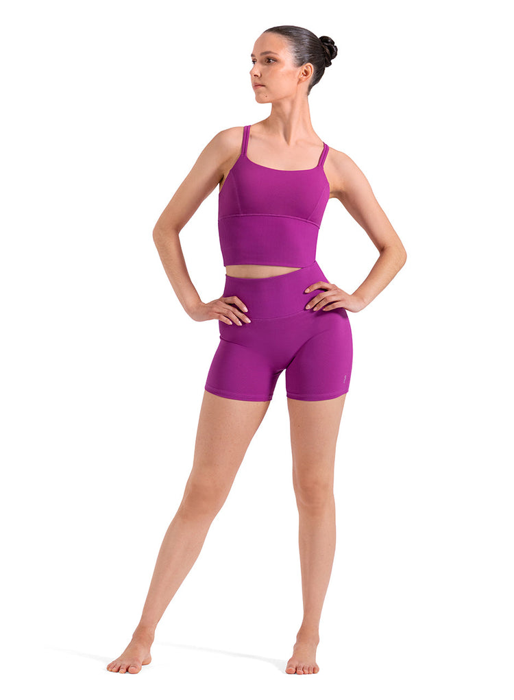 Bloch Opulence Rib Hem Back Strap Crop Top Z30031