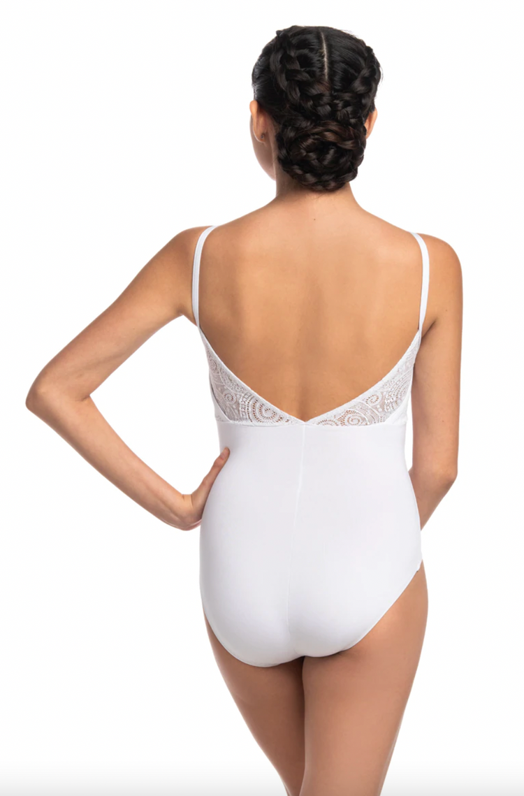 Thais Camisole Leotard with Mesh Details