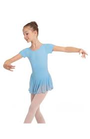 BW Short Sleeve Chiffon Skirted leotard BWP191