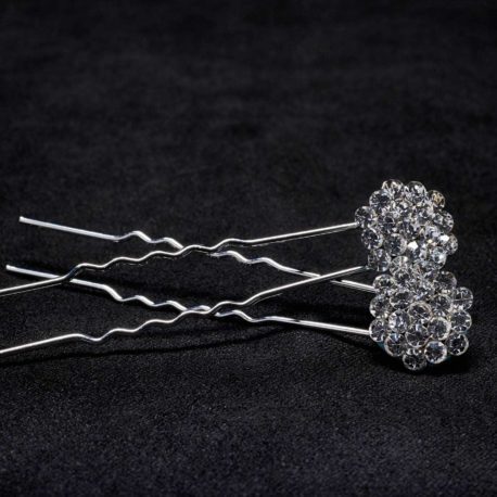 Large Crystal Cluster Hair Pin - Pack of 2