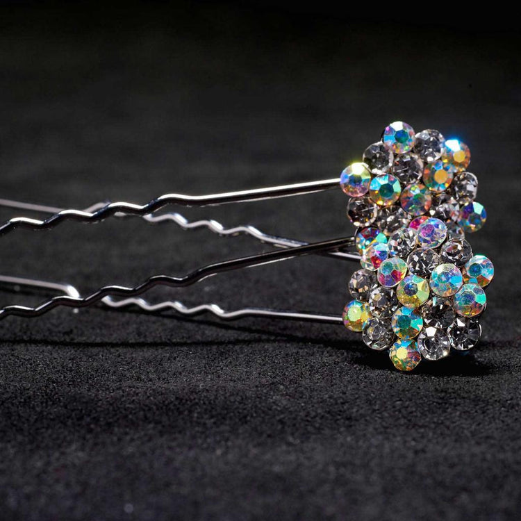 Large AB Cluster Hair Pin - Pack of 2