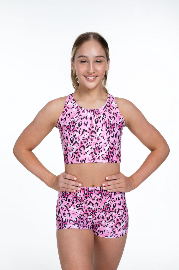 Bloch x Flo Active Jasmine Varsity Cropped Fitted Tank FM1158