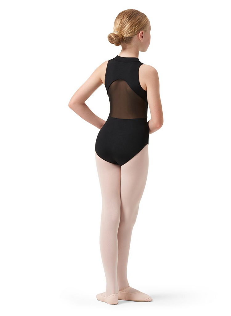 Bloch Nyla Zip Front Leotard with Mesh Back CL0525