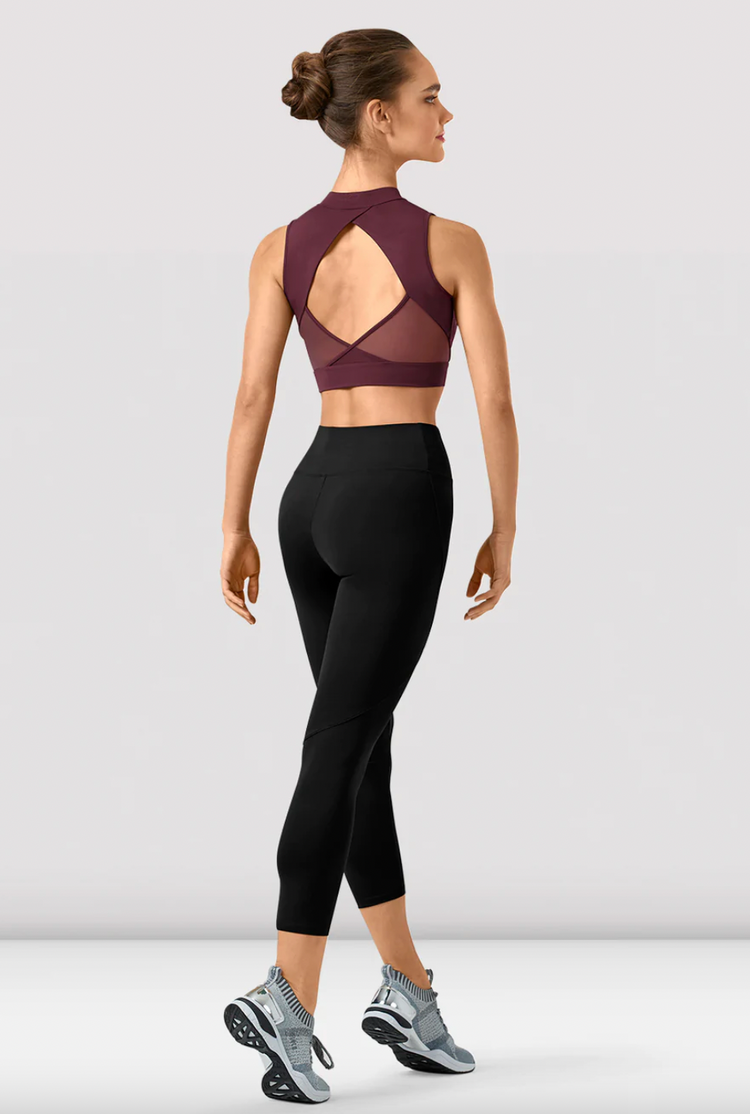 Rayna Zipper Mirage Print Crop Top