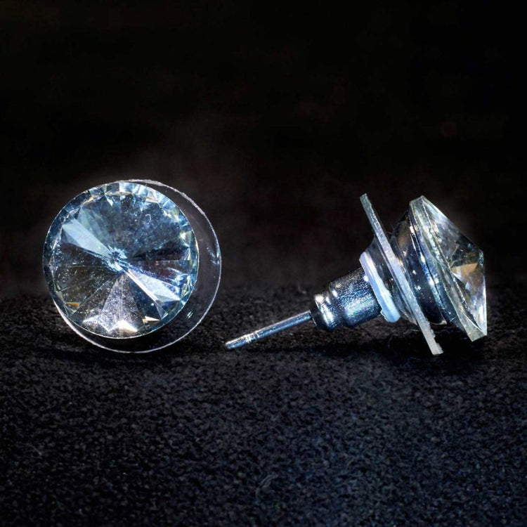 Crystal Stud Earring 10mm – Pierced