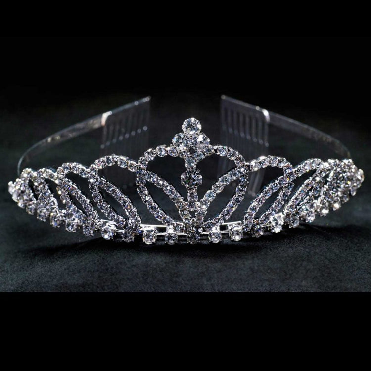 Medium Crystal Tiara with Comb