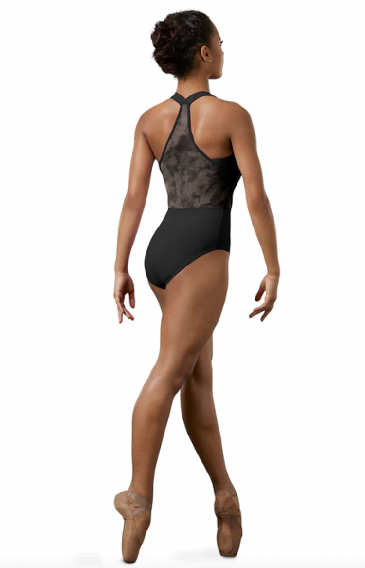 Camisole Leotard with Watercolour Mesh Racerback