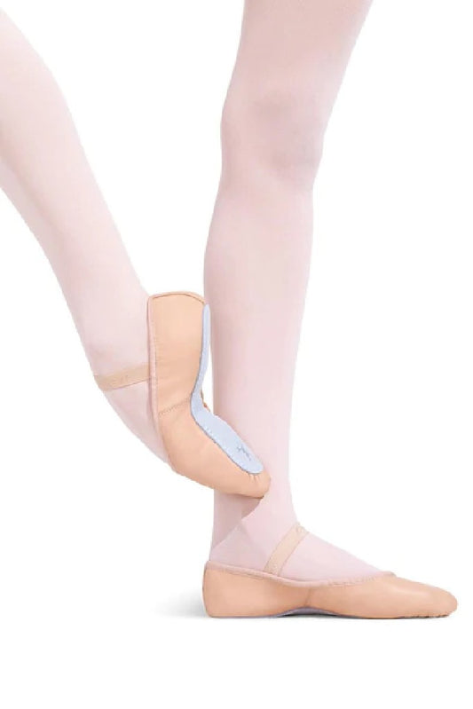 Daisy Leather Ballet Slipper in Ballet Pink in Child and Adult Sizes