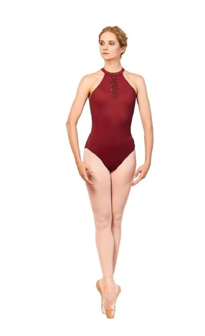 Nala Halter Neck Open Back Leotard