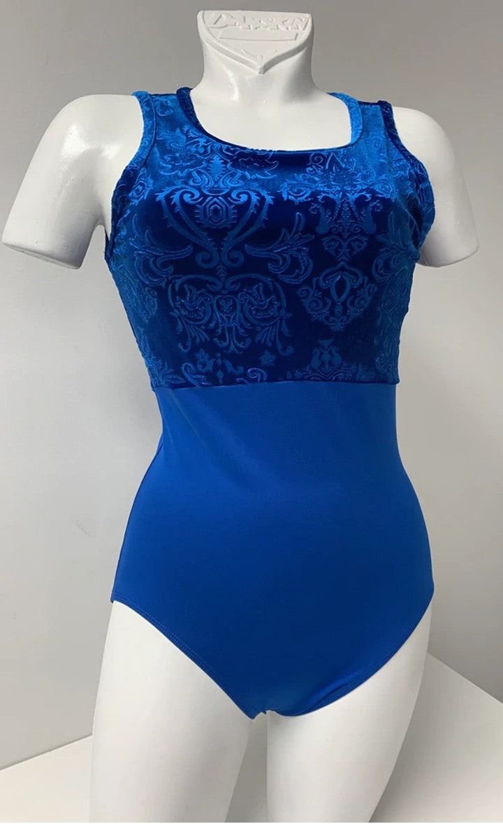 Royal Velvet Print Leotard