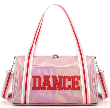 KBG Dance Duffel Bag Pink/Pink Lettering DS8