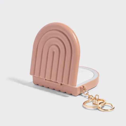 Kitsch Terracotta Compact Mirror Keychain 507583