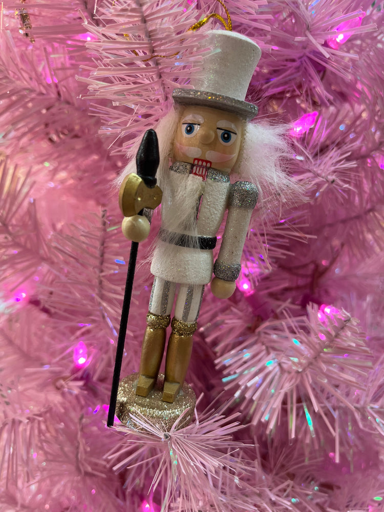 NBG Silver and Gold 5" Nutcracker Ornament ORN011