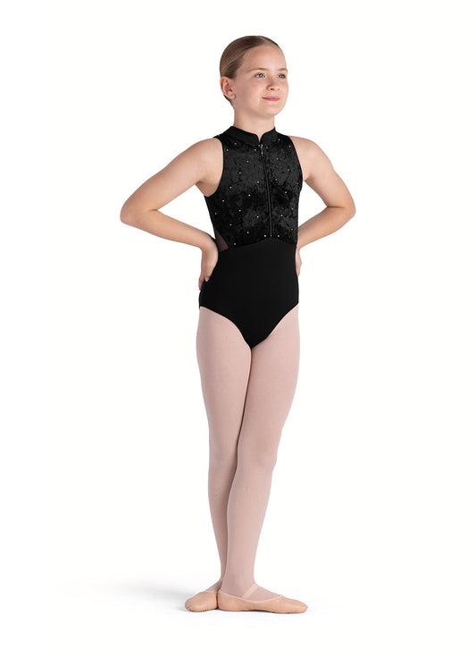 Bloch Tanya Mock Neck Zip-Up Leotard CL5655