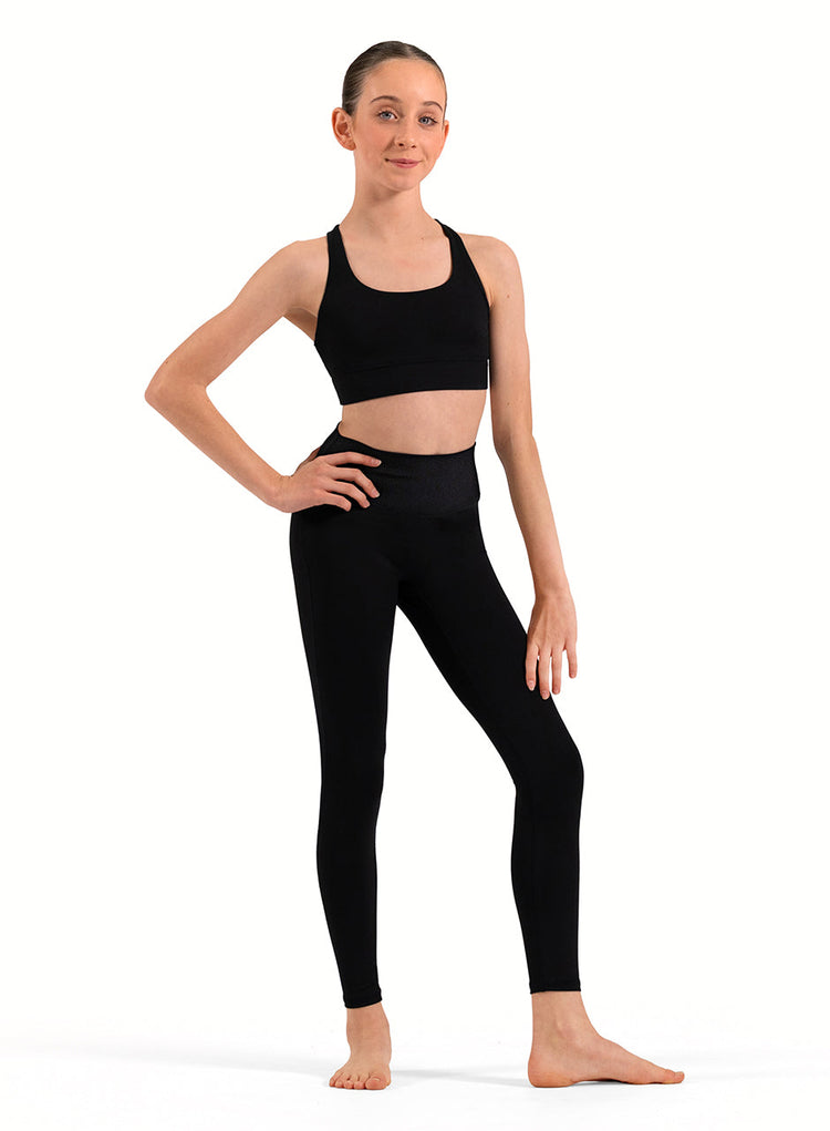 Bloch Opulence Kids Rib Waistband Leggings CP80009