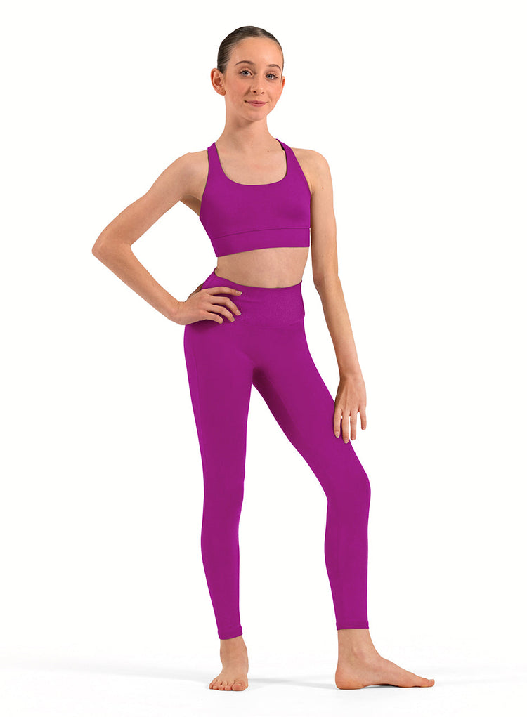 Bloch Opulence Kids Rib Waistband Leggings CP80009