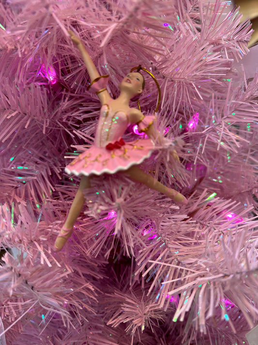 Kurt Adler Pink Ballerina Ornaments J7494