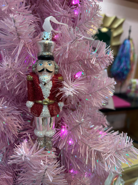 GC Glass Nutcracker Ornament