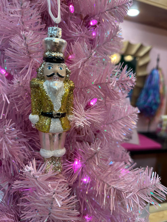 GC Glass Nutcracker Ornament