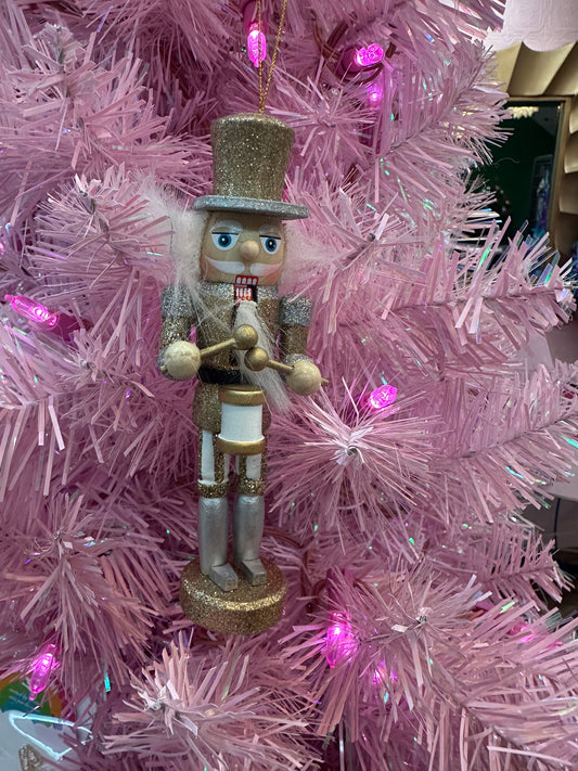 NBG Silver and Gold 5" Nutcracker Ornament ORN011