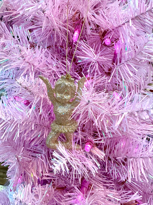 Sparkle Resin Child Ballerina Ornament C8254