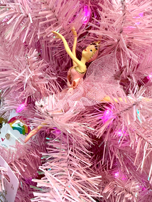 Kurt Adler Pink Ballerina Ornament C8157