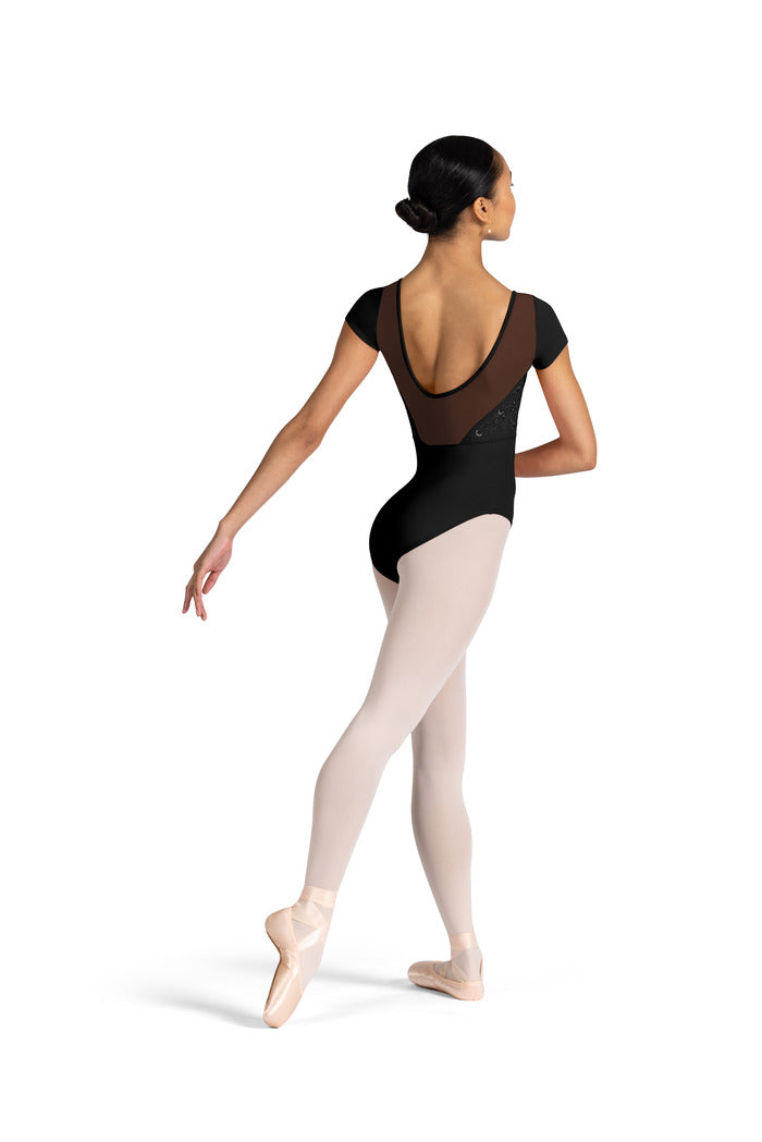 Bloch Aster Low Scoop Back Cap Sleeve Leotard L3352