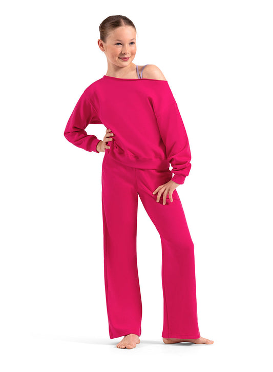 Mirella Adagio Kids Off the Shoulder Sweatshirt M30022C