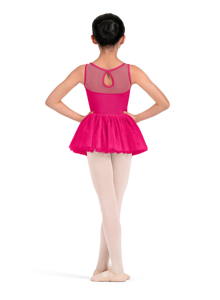 Mirella Adagio Kids Floral Keyhole Back Tutu Dress M50011C