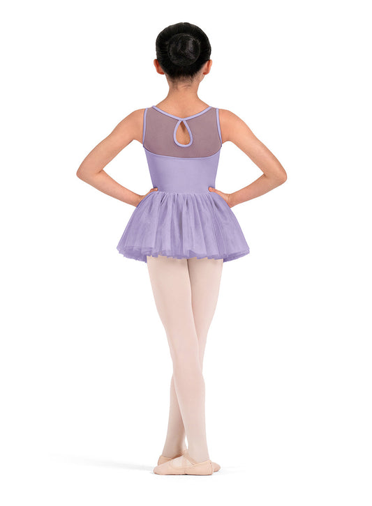 Mirella Adagio Kids Floral Keyhole Back Tutu Dress M50011C