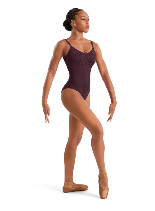Mirella Adagio Floral Embroidered Back Strap Leotard M70008LM