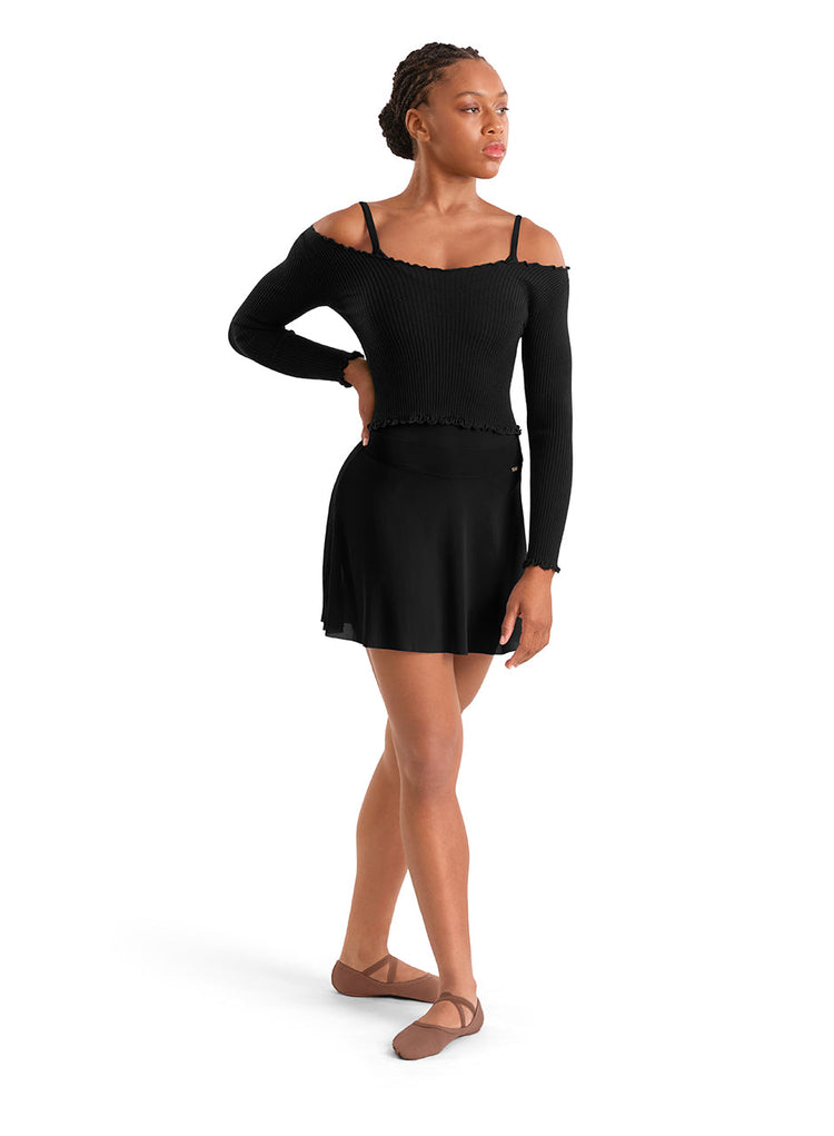 Mirella Adagio Mesh High-Low Skirt MS10005