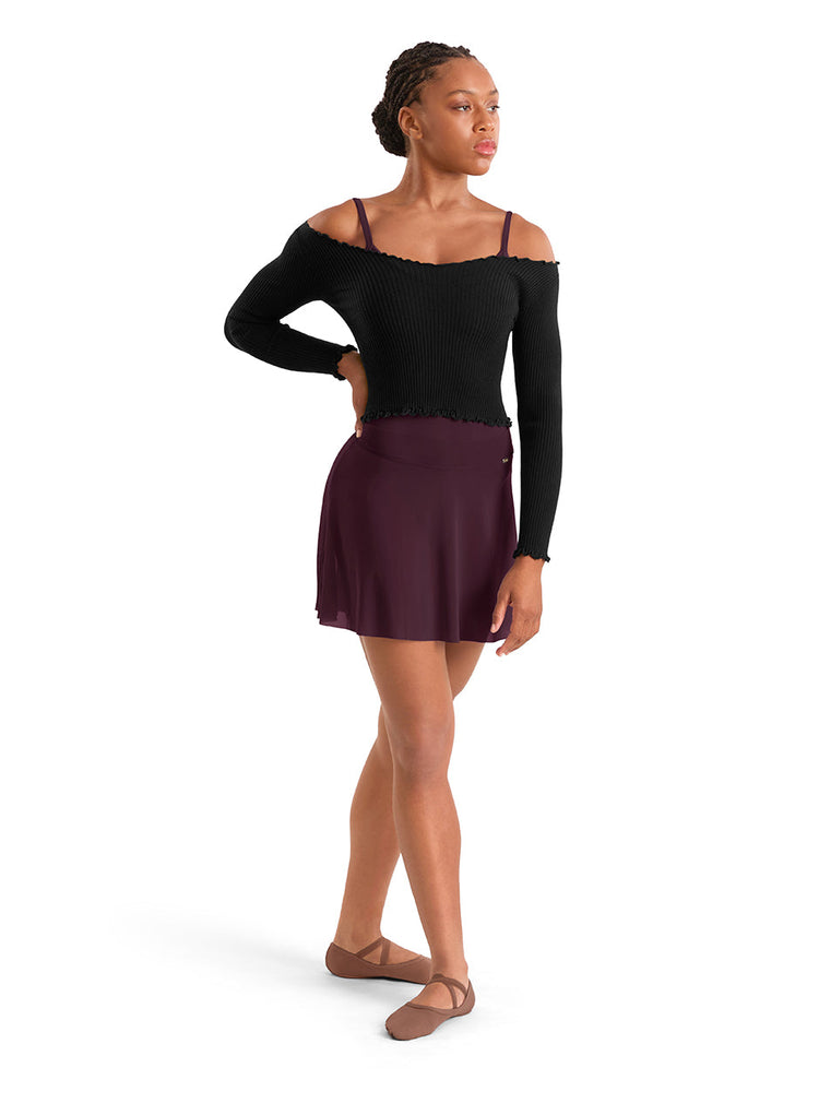 Mirella Adagio Mesh High-Low Skirt MS10005