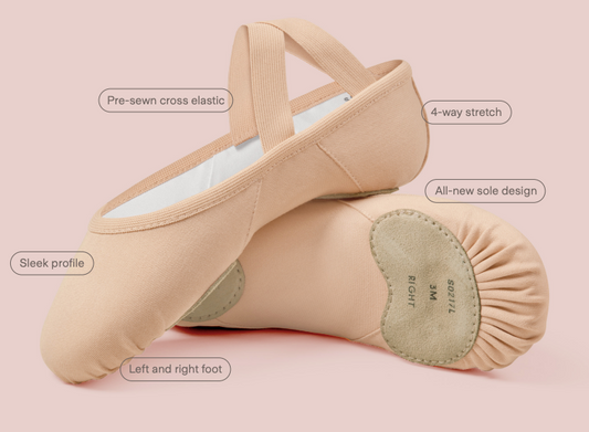 Bloch Elation Canvas Split Sole Ballet Shoe SO217L