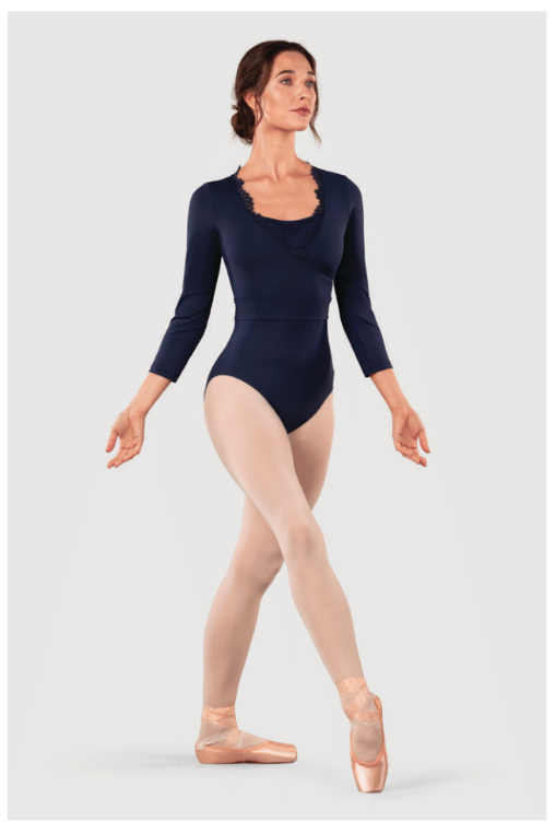 Bloch Iris Lace Trim Wrap Top Z30046