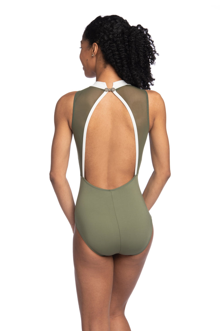 Ainsliewear Livona with Mesh in Light Olive 1103