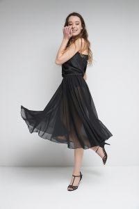 Long RAD Chiffon Pull-On Skirt