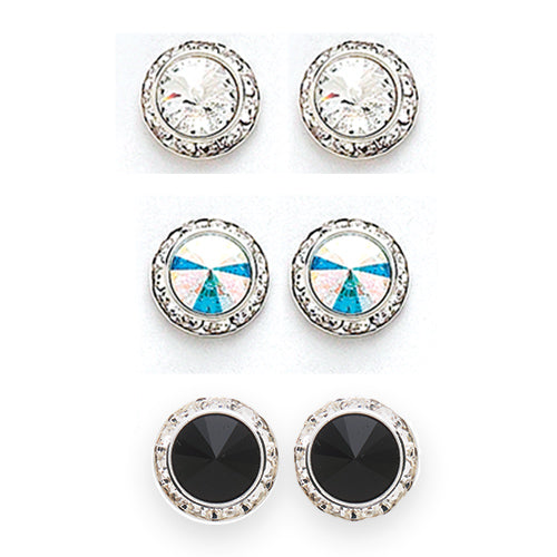 Clip-on 13MM Crystal Earring