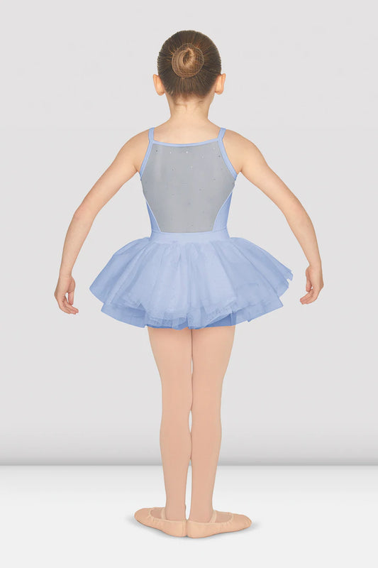 Girls Diamante Mesh Back Tutu Camisole