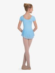 Short Sleeve Chiffon Skirted leotard