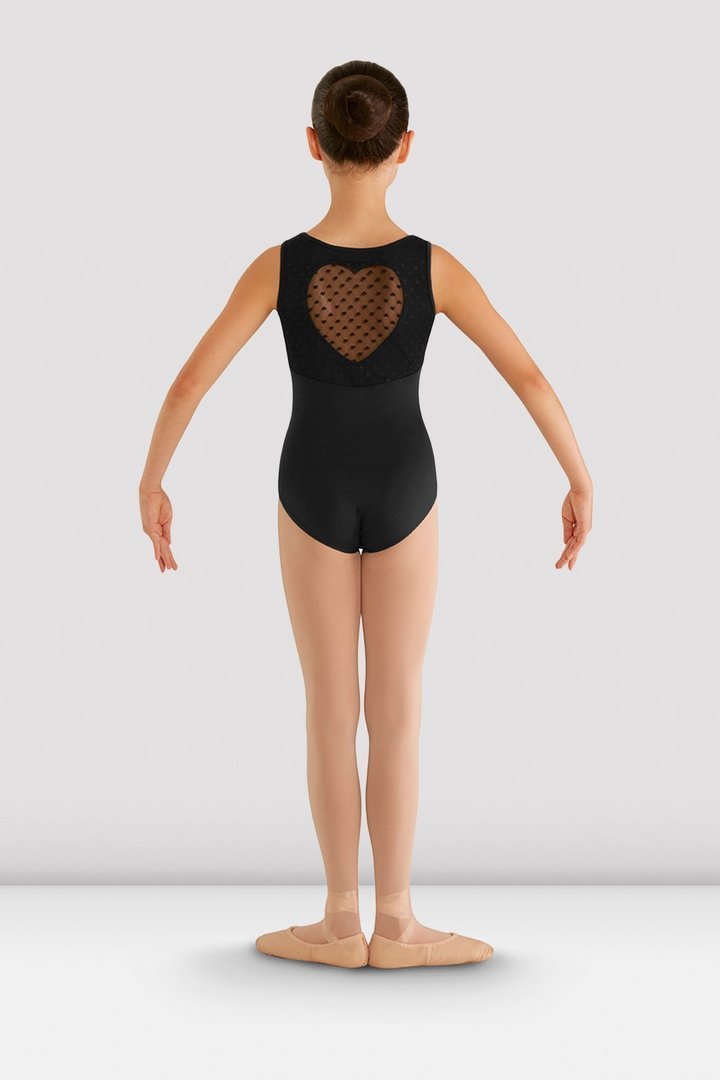 Tank Leotard with Mesh Heart Back