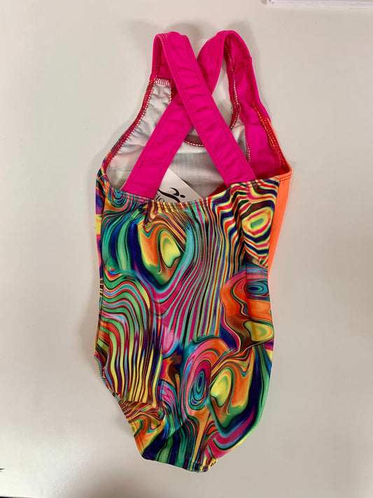 Gymnastics Printed Criss Cross Leotard