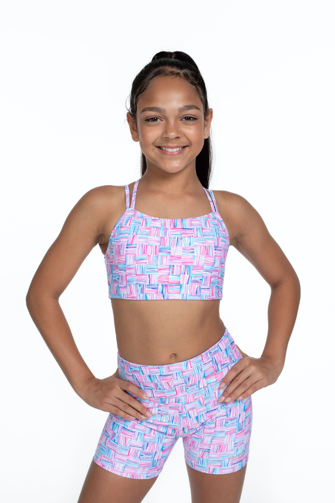 Bloch x Flo Active Jasmine Varsity Cropped Fitted Tank FM1158