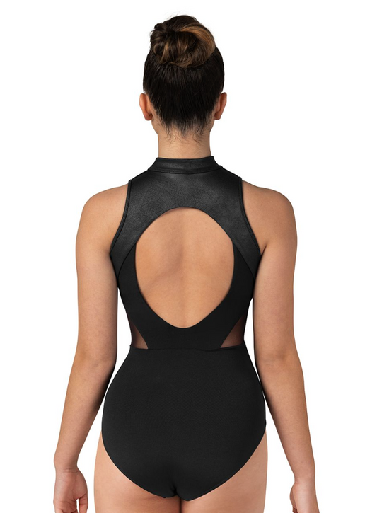 Bloch Celeste Mock Neck Zip Front Leotard L0555