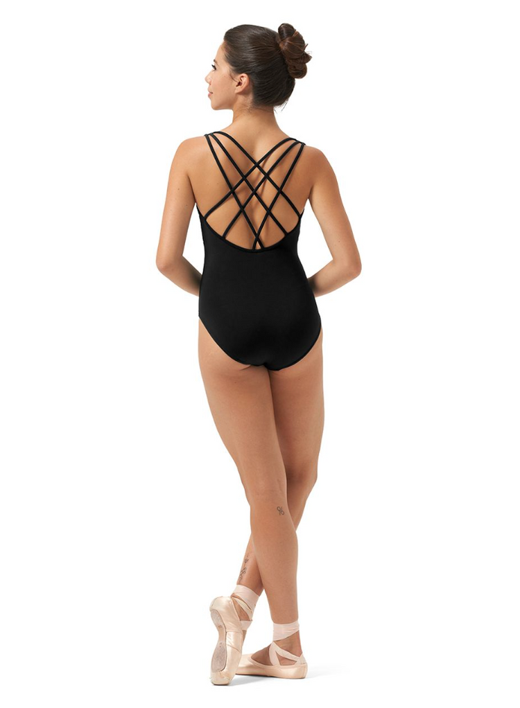Mirella Tank Leotard with Scoop Front and Strappy Back M3113LM