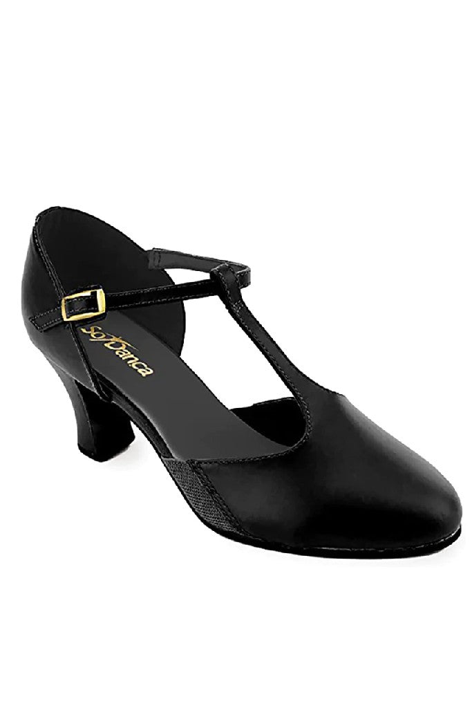 So Danca 2.5'' T-Strap Leather Character Shoe CH56